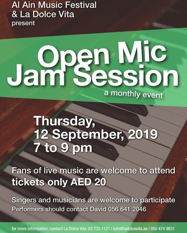 Open Mic Jam Session Sept 2019